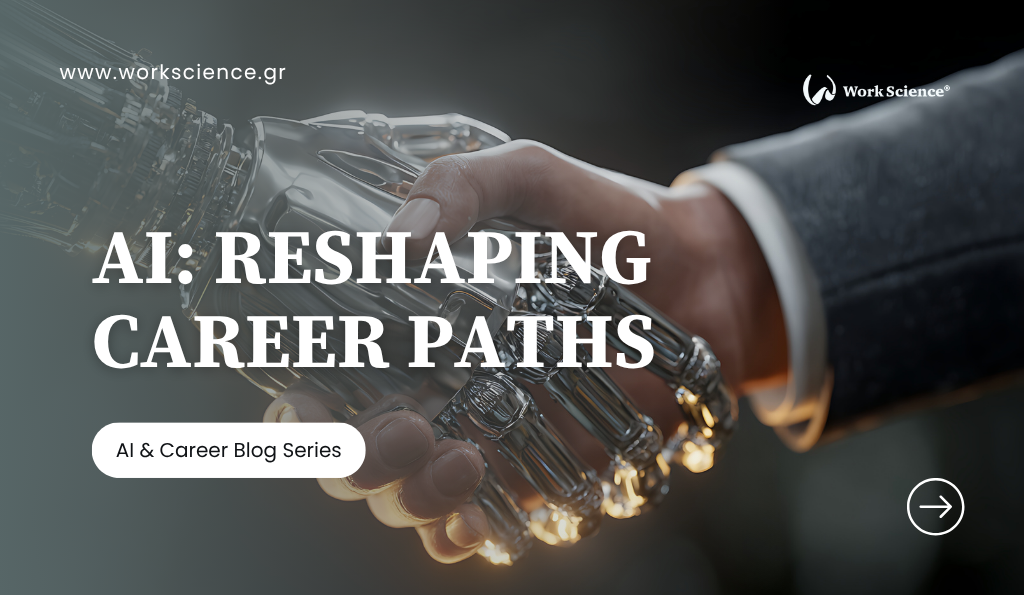 A handshake symbolizing the integration of human and artificial intelligence in professional life.